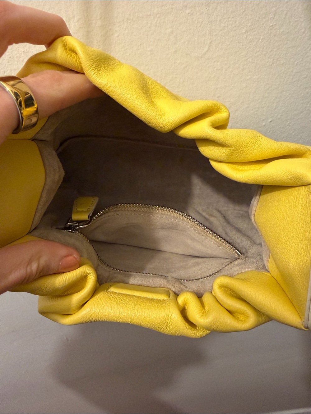 STAUD Yellow Gathered Shoulder Bag - Picture 3 of 5